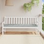 Light gray melange fabric cushion for a garden bench 180x50x7 cm by , Cushions for chairs and sofas - Ref: Foro24-4002564, Pr...