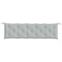 Light gray melange fabric cushion for a garden bench 180x50x7 cm by , Cushions for chairs and sofas - Ref: Foro24-4002564, Pr...