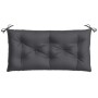 Garden bench cushions 2 units in anthracite melange fabric 100x50x7 cm by , Cushions for chairs and sofas - Ref: Foro24-40025...