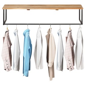 Coat rack with natural edge made of solid acacia wood 100x35x22 cm by vidaXL, Hat and coat racks - Ref: Foro24-320251, Price:...