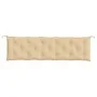 Kissen für Gartenbank 2 Stück Stoff beige melange 180x50x7 cm von , Kissen für Stühle und Sofas - Ref: Foro24-4002622, Preis:...