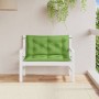 Cushions for garden bench 2 units green melange fabric 100x50x7 cm by , Cushions for chairs and sofas - Ref: Foro24-4002591, ...