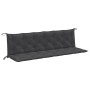 Garden bench cushions 2 units anthracite melange fabric 200x50x7 cm by , Cushions for chairs and sofas - Ref: Foro24-4002629,...