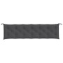 Garden bench cushions 2 units anthracite melange fabric 200x50x7 cm by , Cushions for chairs and sofas - Ref: Foro24-4002629,...