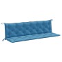 Kissen für Gartenbank 2 Stück Stoff in meliertem Blau 200x50x7 cm von , Kissen für Stühle und Sofas - Ref: Foro24-4002634, Pr...