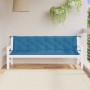 Kissen für Gartenbank 2 Stück Stoff in meliertem Blau 200x50x7 cm von , Kissen für Stühle und Sofas - Ref: Foro24-4002634, Pr...