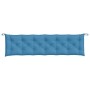 Kissen für Gartenbank 2 Stück Stoff in meliertem Blau 200x50x7 cm von , Kissen für Stühle und Sofas - Ref: Foro24-4002634, Pr...