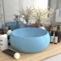 Matte light blue round ceramic luxury washbasin 40x15 cm by vidaXL, Sinks - Ref: Foro24-147000, Price: 74,86 €, Discount: %