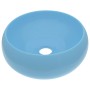 Lavabo de lujo redondo cerámica azul claro mate 40x15 cm de vidaXL, Lavabos - Ref: Foro24-147000, Precio: 77,83 €, Descuento: %