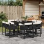 Garten-Essgruppe 9-teilig mit schwarzen Kunststoff-Rattan-Kissen. von , Gartensets - Ref: Foro24-3278141, Preis: 561,86 €, Ra...