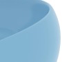 Matte light blue round ceramic luxury washbasin 40x15 cm by vidaXL, Sinks - Ref: Foro24-147000, Price: 74,86 €, Discount: %