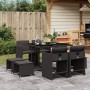 9-piece garden dining set with black synthetic rattan cushions by , Garden sets - Ref: Foro24-3277902, Price: 441,14 €, Disco...