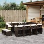 Gartenmöbel-Set 13-teilig mit braunen Kissen aus synthetischem Rattan. von , Gartensets - Ref: Foro24-3277928, Preis: 839,74 ...