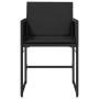 Garden chairs with cushions, 4 units, black synthetic rattan by , Garden chairs - Ref: Foro24-4007476, Price: 209,68 €, Disco...