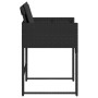 Garden chairs with cushions, 4 units, black synthetic rattan by , Garden chairs - Ref: Foro24-4007476, Price: 209,68 €, Disco...