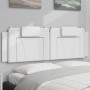 Cabecero de cama acolchado cuero sintético blanco 160 cm de , Cabeceros y pies de cama - Ref: Foro24-374798, Precio: 54,99 €,...