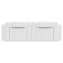 Cabecero de cama acolchado cuero sintético blanco 160 cm de , Cabeceros y pies de cama - Ref: Foro24-374798, Precio: 54,99 €,...