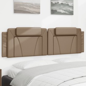 Padded headboard in synthetic cappuccino leather, 180 cm. by , Headboards and footboards - Ref: Foro24-374808, Price: 57,50 €...