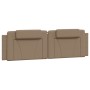 Padded headboard in synthetic cappuccino leather, 180 cm. by , Headboards and footboards - Ref: Foro24-374808, Price: 57,45 €...