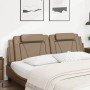 Padded headboard in synthetic cappuccino leather, 180 cm. by , Headboards and footboards - Ref: Foro24-374808, Price: 57,45 €...