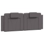 Padded headboard in gray synthetic leather 140 cm by , Headboards and footboards - Ref: Foro24-374793, Price: 46,99 €, Discou...