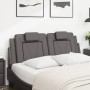 Cabecero de cama acolchado cuero sintético gris 140 cm de , Cabeceros y pies de cama - Ref: Foro24-374793, Precio: 46,36 €, D...