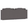 Cabecero de cama acolchado cuero sintético gris 140 cm de , Cabeceros y pies de cama - Ref: Foro24-374793, Precio: 46,36 €, D...