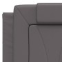 Cabecero de cama acolchado cuero sintético gris 140 cm de , Cabeceros y pies de cama - Ref: Foro24-374793, Precio: 46,36 €, D...