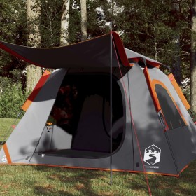 Igloo tent for 4 people, quick opening, gray/orange by , tents - Ref: Foro24-4004145, Price: 121,58 €, Discount: %