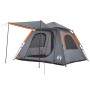 Iglu-Zelt für 4 Personen, schnelles Öffnen, grau/orange. von , Zelte - Ref: Foro24-4004145, Preis: 121,58 €, Rabatt: %