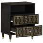 Solid mango wood bedside table 50x33x60 cm by , Nightstands - Ref: Foro24-358330, Price: 91,89 €, Discount: %