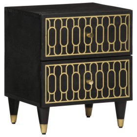 Solid mango wood bedside table 40x33x46 cm by , Nightstands - Ref: Foro24-358318, Price: 72,99 €, Discount: %