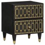 Solid mango wood bedside table 40x33x46 cm by , Nightstands - Ref: Foro24-358318, Price: 72,47 €, Discount: %