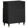 Solid mango wood auxiliary cabinet 60x33x75 cm by , CD and DVD storage - Ref: Foro24-358345, Price: 108,65 €, Discount: %