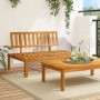 Mittleres Palettensofa für den Garten aus massivem Akazienholz. von , Outdoor-Sofas - Ref: Foro24-365845, Preis: 131,06 €, Ra...