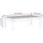 Solid acacia wood garden table 100x60x30 cm by , Outdoor sofas - Ref: Foro24-365851, Price: 79,90 €, Discount: %