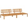 Central garden pallet sofas, 2 units, solid acacia wood. by , Outdoor sofas - Ref: Foro24-365847, Price: 239,51 €, Discount: %