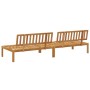 Central garden pallet sofas, 2 units, solid acacia wood. by , Outdoor sofas - Ref: Foro24-365847, Price: 239,51 €, Discount: %