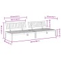 Central garden pallet sofas, 2 units, solid acacia wood. by , Outdoor sofas - Ref: Foro24-365847, Price: 239,51 €, Discount: %