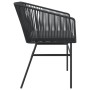 Garden armchairs with cushions 2 units synthetic black rattan by , Garden chairs - Ref: Foro24-369102, Price: 171,99 €, Disco...