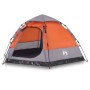 4-person quick opening gray and orange cabin tent shop by , tents - Ref: Foro24-4005337, Price: 102,34 €, Discount: %