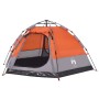 4-person quick opening gray and orange cabin tent shop by , tents - Ref: Foro24-4005337, Price: 102,34 €, Discount: %