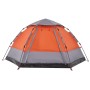 4-person quick opening gray and orange cabin tent shop by , tents - Ref: Foro24-4005337, Price: 102,34 €, Discount: %