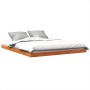 Estructura de cama madera maciza pino marrón cera 150x200 cm de , Camas y somieres - Ref: Foro24-847149, Precio: 85,95 €, Des...