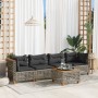 Garden sofa set with 5-piece synthetic rattan gray cushions by , Garden sets - Ref: Foro24-3261729, Price: 410,57 €, Discount: %