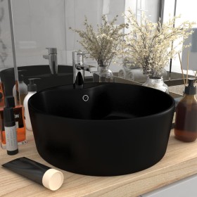 Luxurious sink with matte black ceramic overflow 36x13 cm by vidaXL, Sinks - Ref: Foro24-147041, Price: 63,99 €, Discount: %