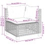 Gartensofa-Set und Kissen, 8-teilig, aus grauem Kunst-Rattan. von , Gartensets - Ref: Foro24-3261891, Preis: 694,38 €, Rabatt: %