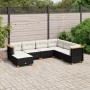 Gartensofagarnitur 7-teilig mit schwarzen Polstern aus synthetischem Rattan von , Gartensets - Ref: Foro24-3261935, Preis: 53...