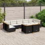 Garden sofa set 8 pieces and black synthetic rattan cushions by , Garden sets - Ref: Foro24-3261989, Price: 716,77 €, Discoun...