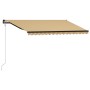 Toldo automático retráctil amarillo y blanco 400x300 cm de vidaXL, Toldos - Ref: Foro24-3055263, Precio: 472,36 €, Descuento: %